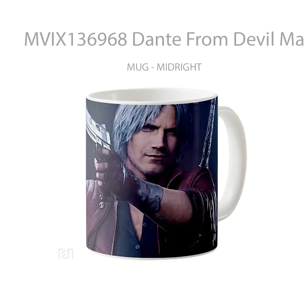 Mug Dante From Devil May Cry 5 Gelas Keramik Unik - All-side / Desain