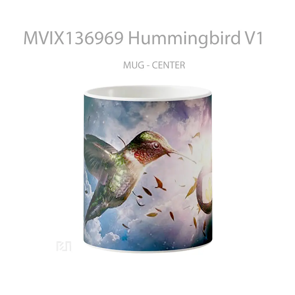 Mug Hummingbird V1 Gelas Keramik Unik