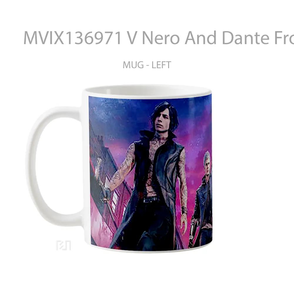 Mug V Nero And Dante From Devil May Cry 5 Gelas Keramik Unik - All-side / Desain