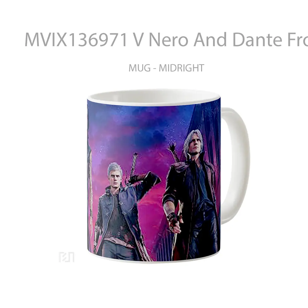 Mug V Nero And Dante From Devil May Cry 5 Gelas Keramik Unik - All-side / Desain