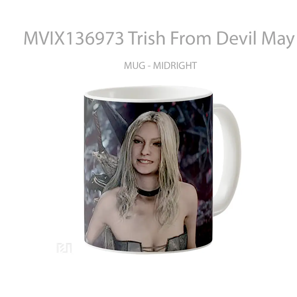 Mug Trish From Devil May Cry 5 V2 Gelas Keramik Unik - All-side / Desain