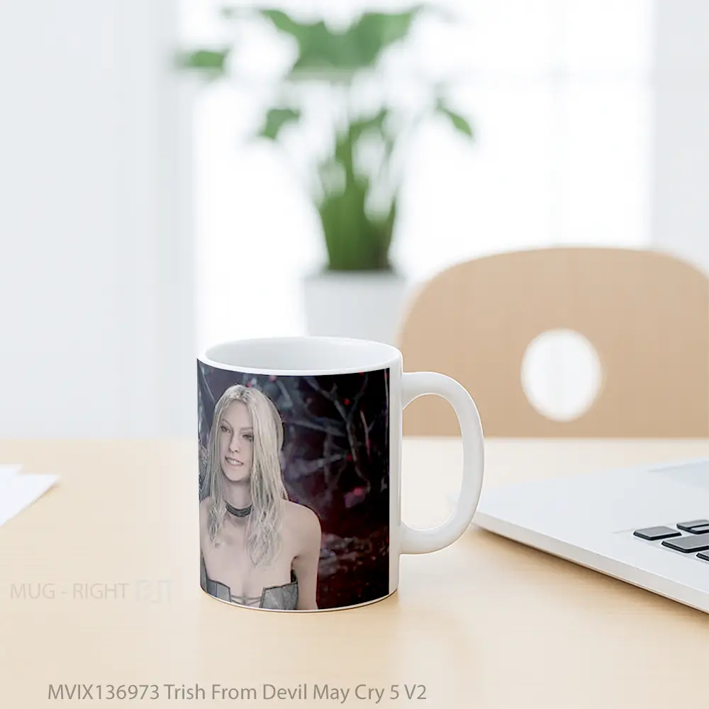 Mug Trish From Devil May Cry 5 V2 Gelas Keramik Unik - All-side / Desain