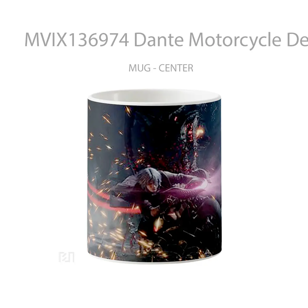 Mug Dante Motorcycle Devil May Cry 5 Cangkir Mobil