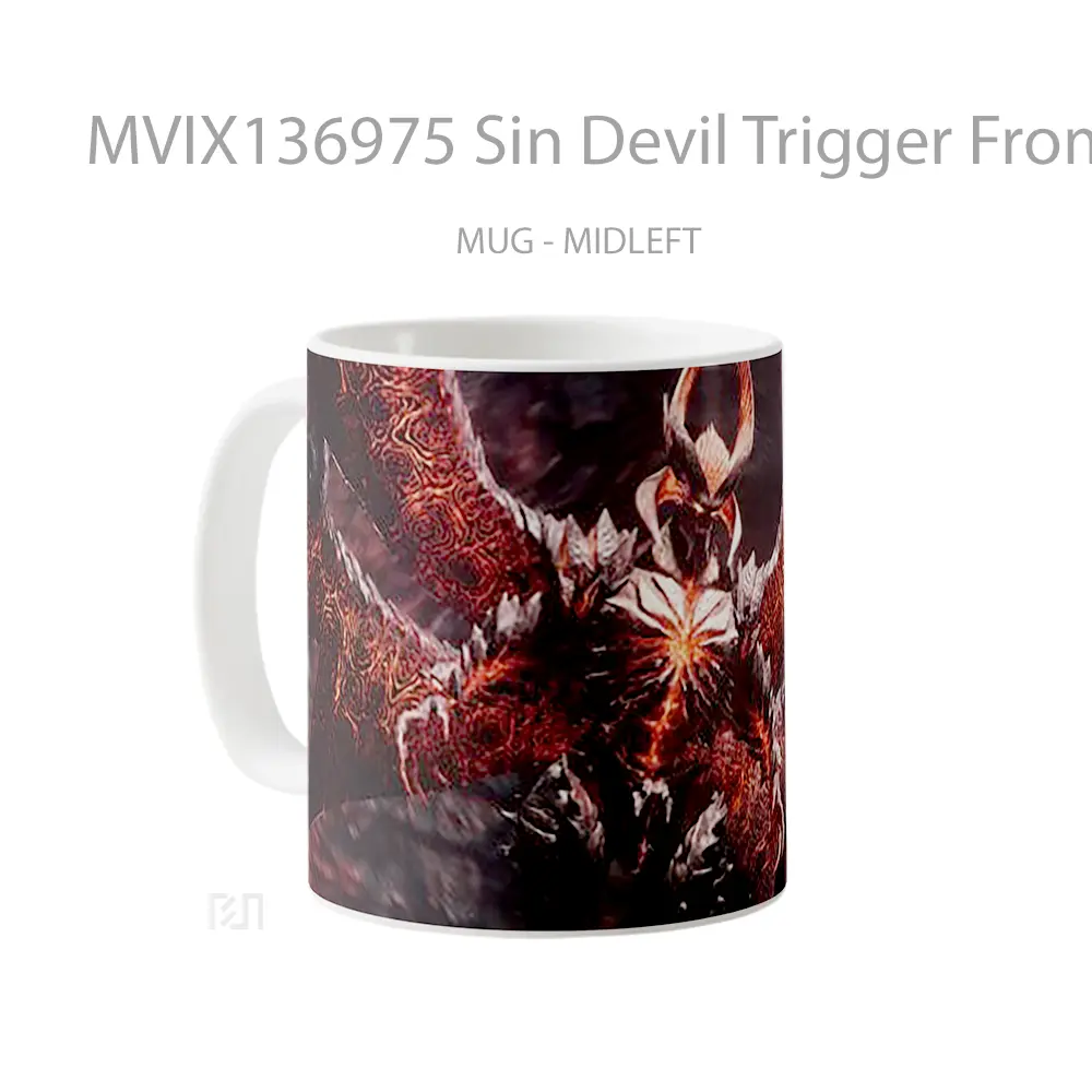 Mug Sin Devil Trigger From Devil May Cry 5 Gelas Keramik Unik - All-side / Desain