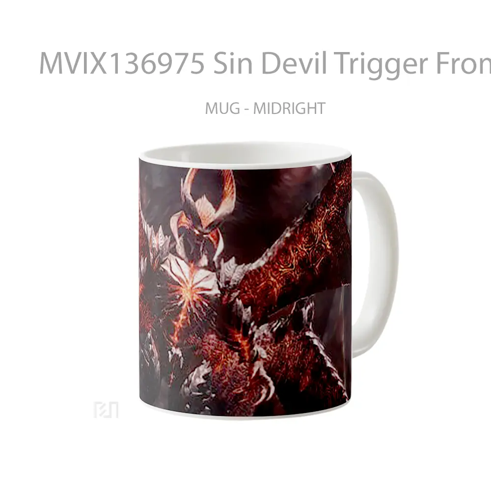 Mug Sin Devil Trigger From Devil May Cry 5 Gelas Keramik Unik - All-side / Desain