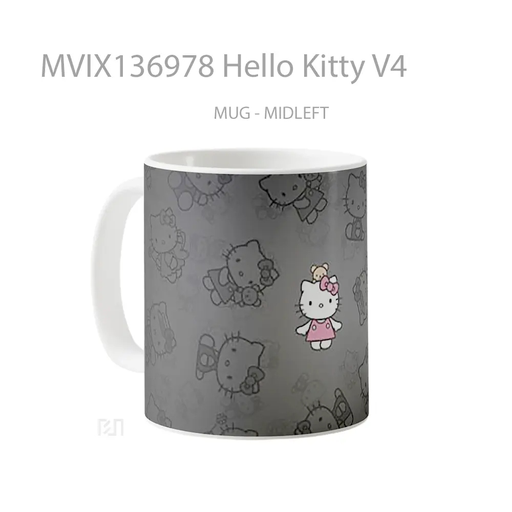 Mug Hello Kitty V4 Gelas Keramik Unik - All-side / Desain