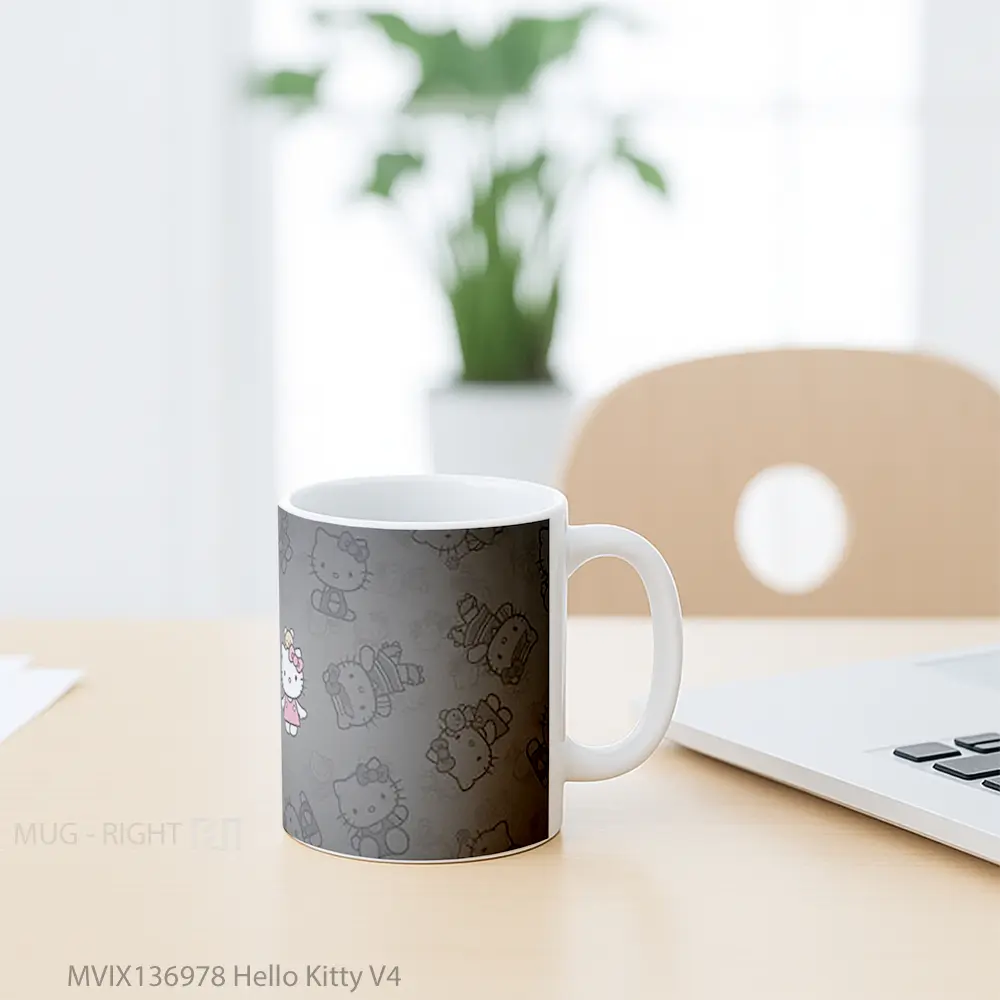 Mug Hello Kitty V4 Gelas Keramik Unik - All-side / Desain