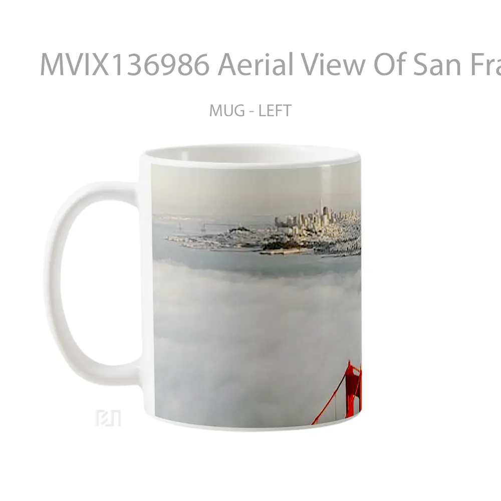 Mug Aerial View Of San Francisco Gelas Keramik Unik - All-side / Desain