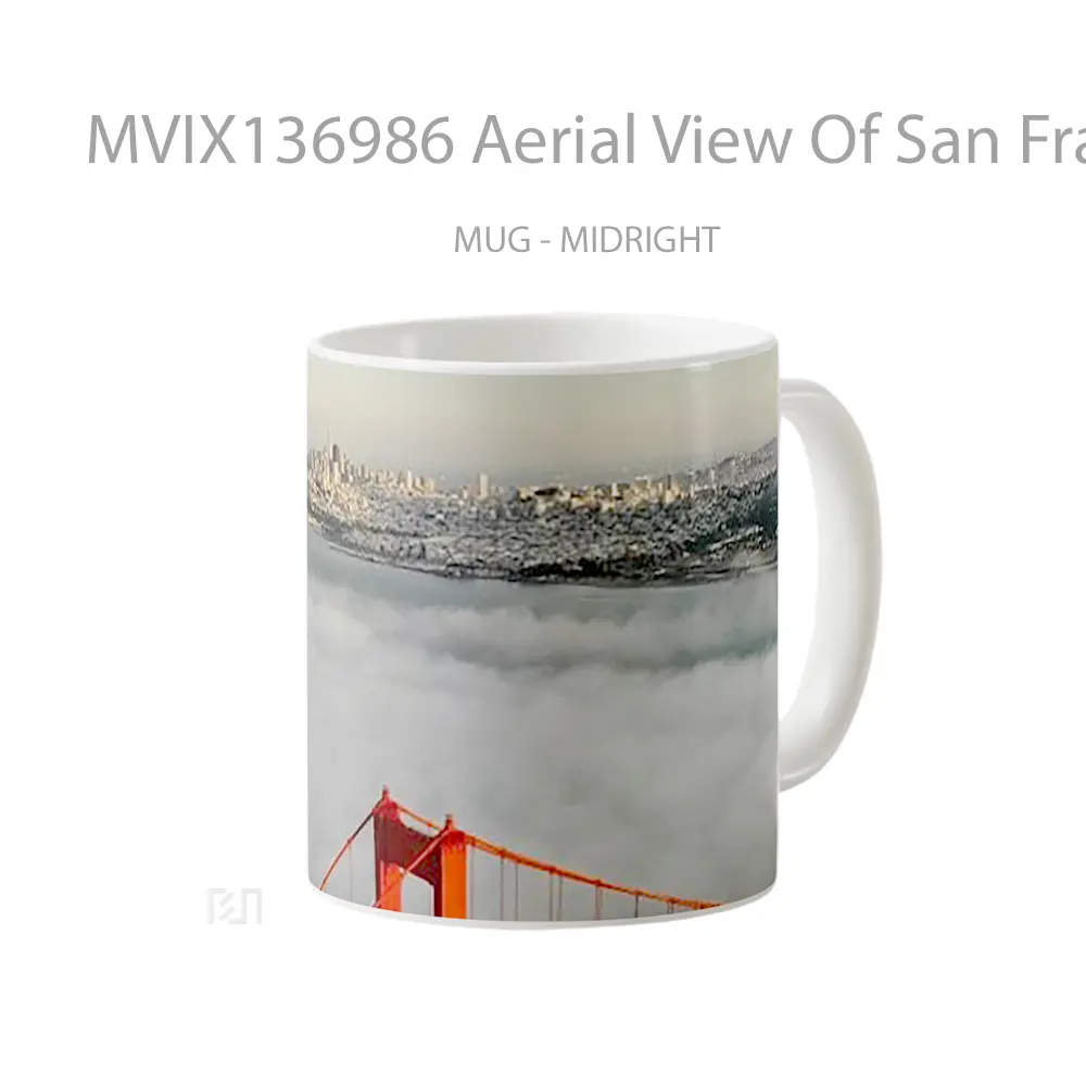 Mug Aerial View Of San Francisco Gelas Keramik Unik - All-side / Desain