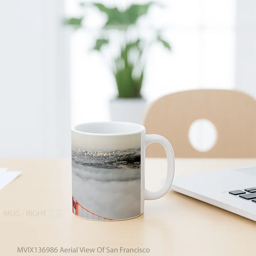 Mug Aerial View Of San Francisco Gelas Keramik Unik - All-side / Desain