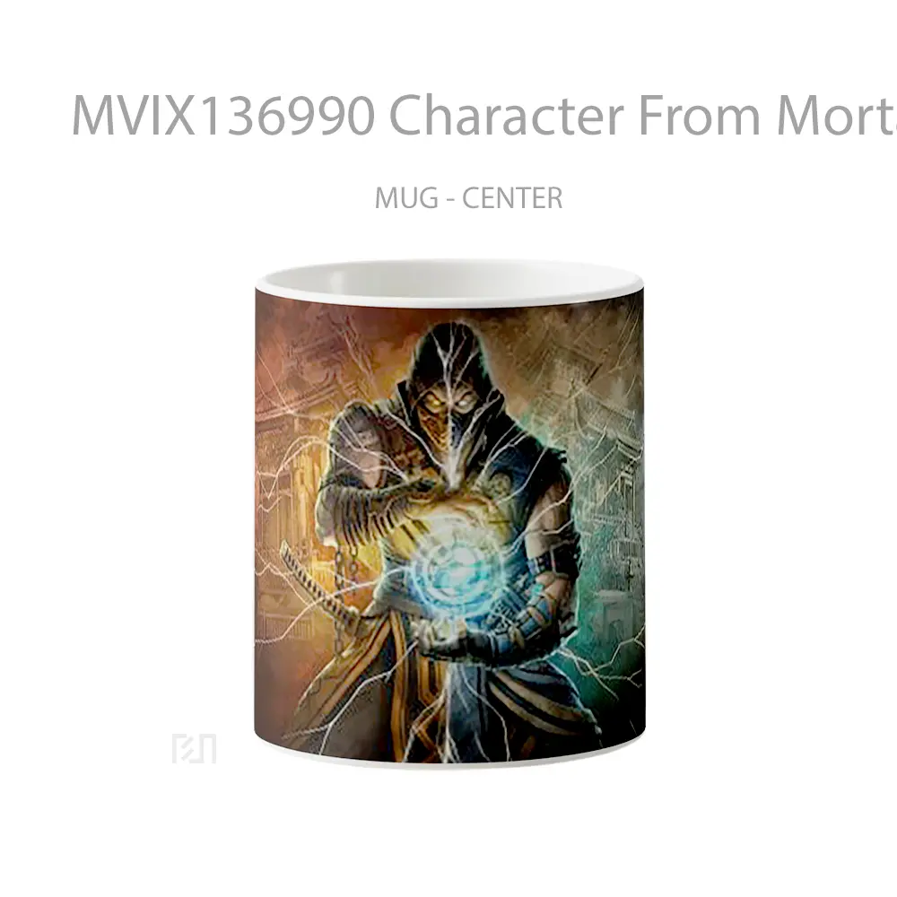 Mug Character From Mortal Kombat Scorpion Gelas Keramik Unik