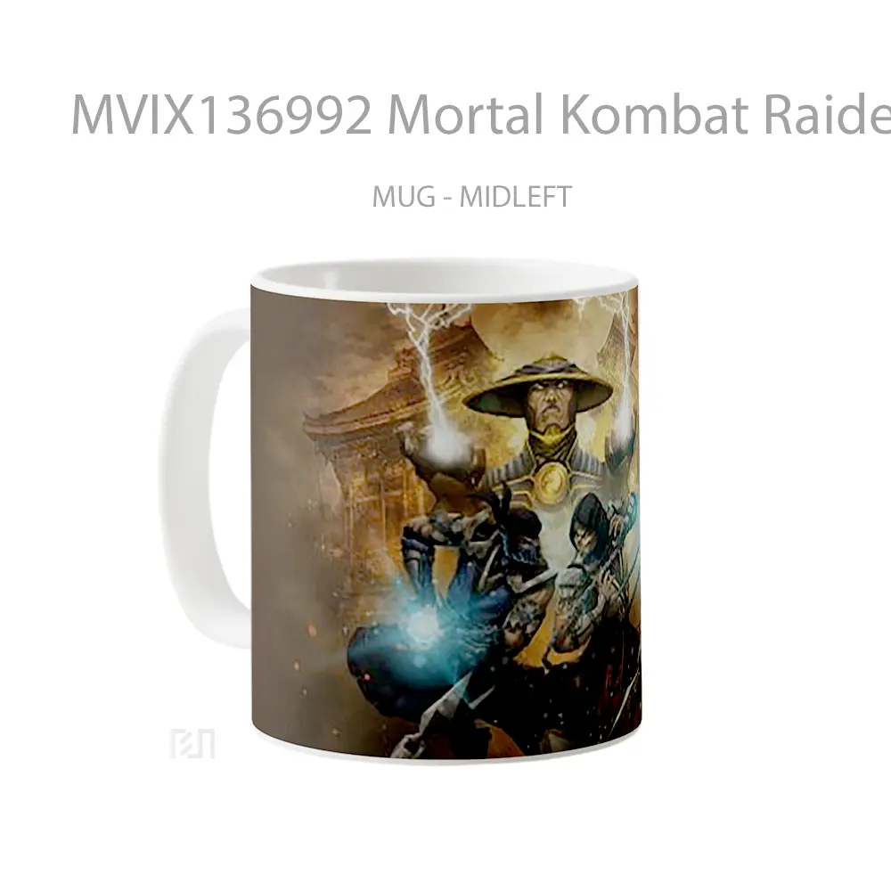 Mug Mortal Kombat Raiden Subzero Y Scorpion Gelas Keramik Unik - All-side / Desain