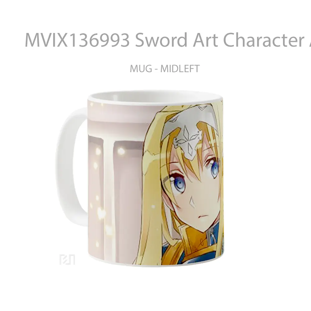 Mug Sword Art Character Ali Sao Gelas Keramik Unik - All-side / Desain