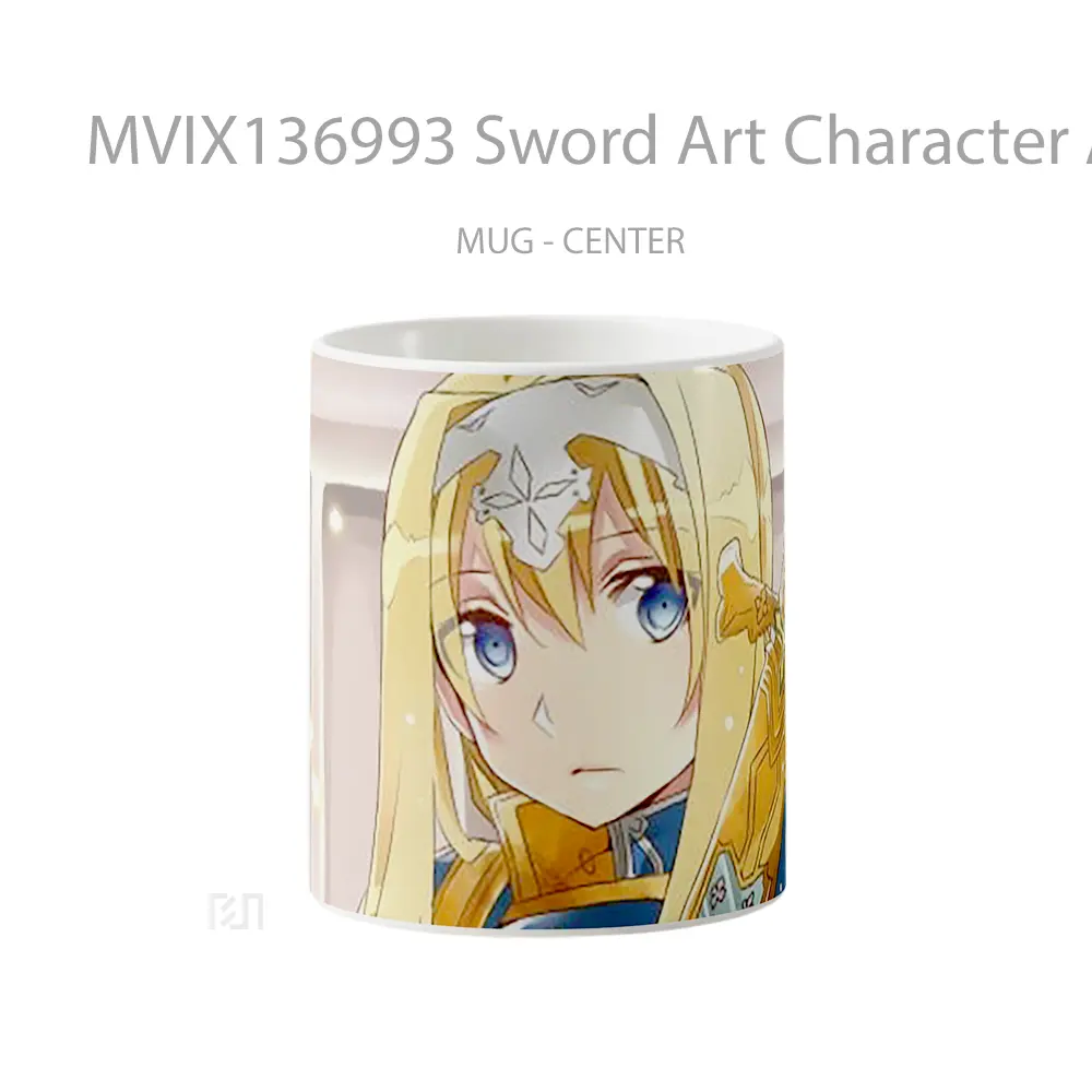 Mug Sword Art Character Ali Sao Gelas Keramik Unik