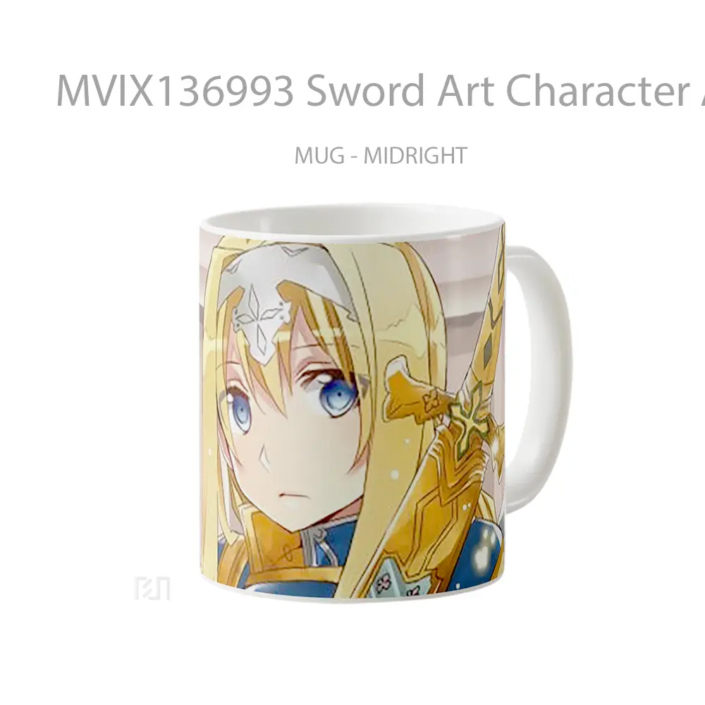 Mug Sword Art Character Ali Sao Gelas Keramik Unik - All-side / Desain
