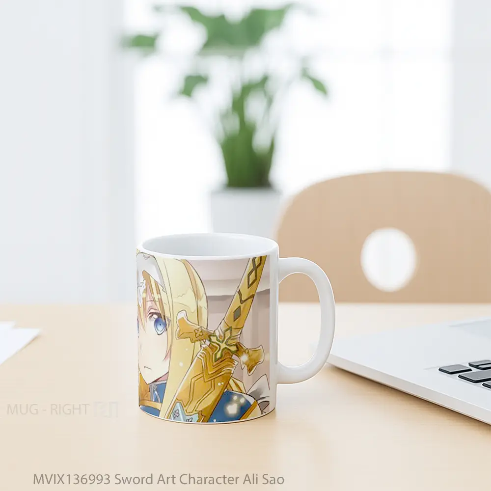 Mug Sword Art Character Ali Sao Gelas Keramik Unik - All-side / Desain