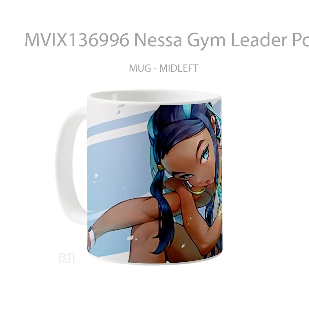 Mug Nessa Gym Leader Pokemon Sword And Shield Cangkir Anime - All-side / Desain