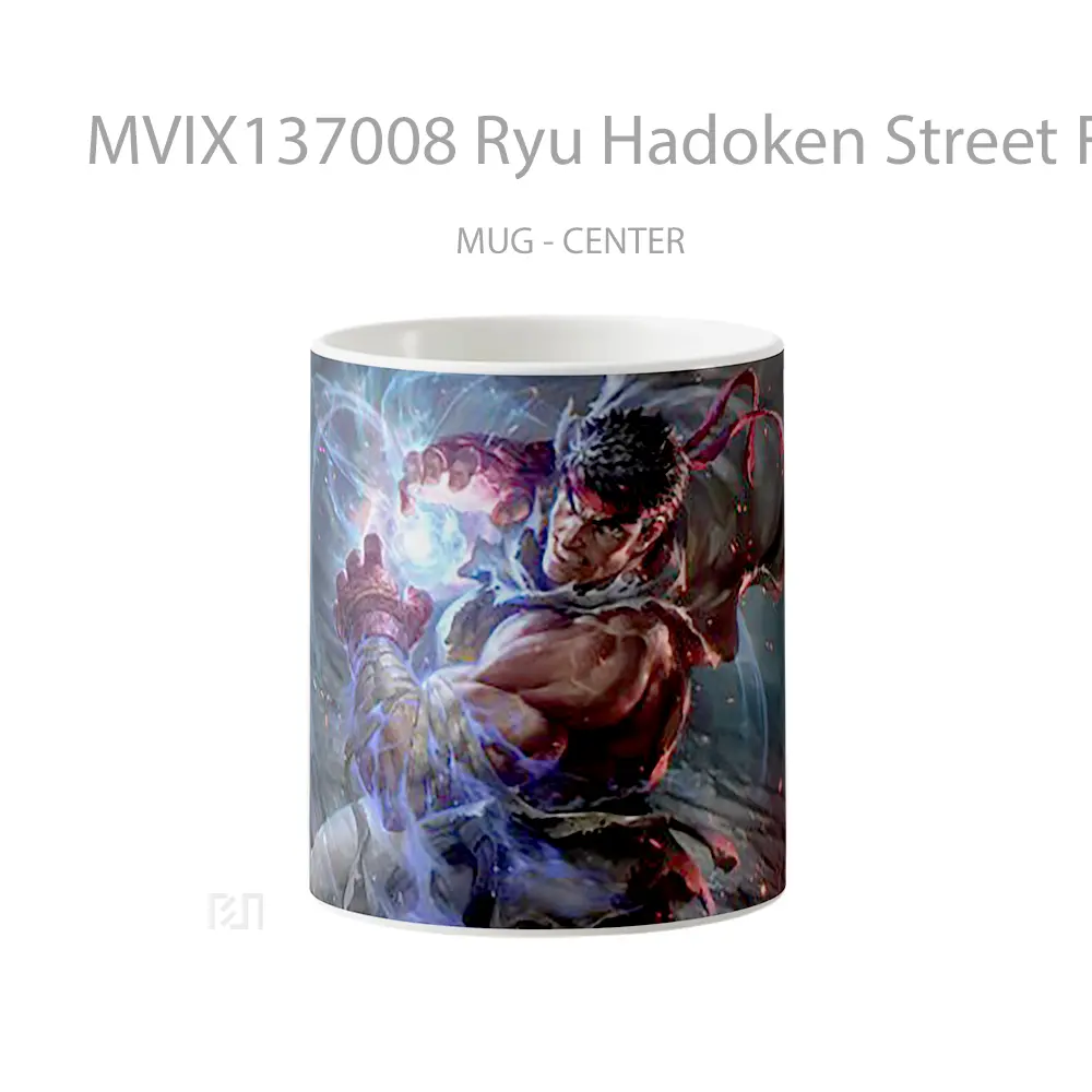 Mug Ryu Hadoken Street Frighter Gelas Keramik Unik