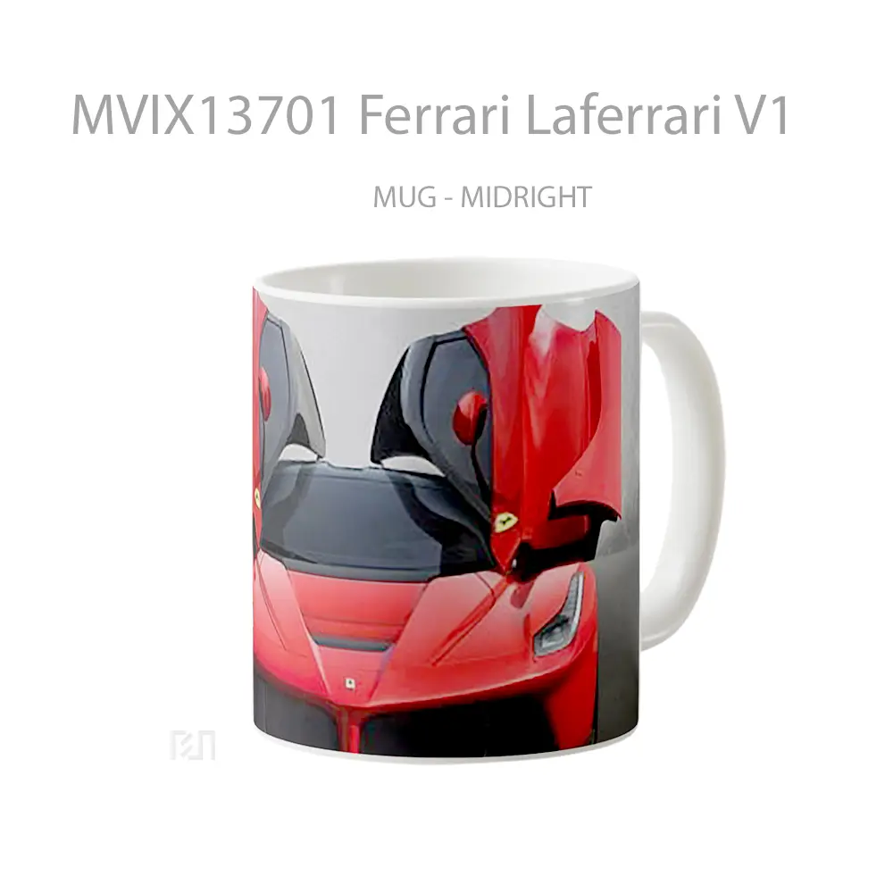 Mug Ferrari Laferrari V1 Cangkir Mobil - All-side / Desain