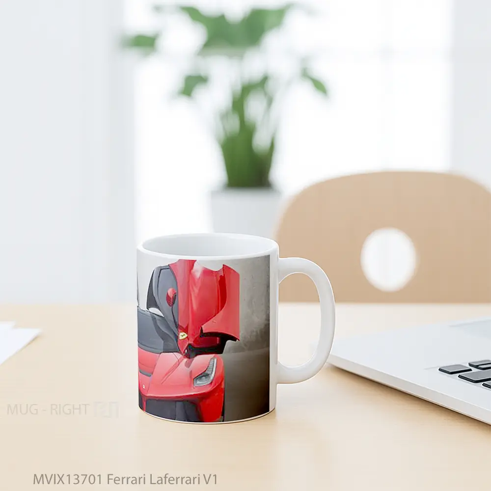 Mug Ferrari Laferrari V1 Cangkir Mobil - All-side / Desain