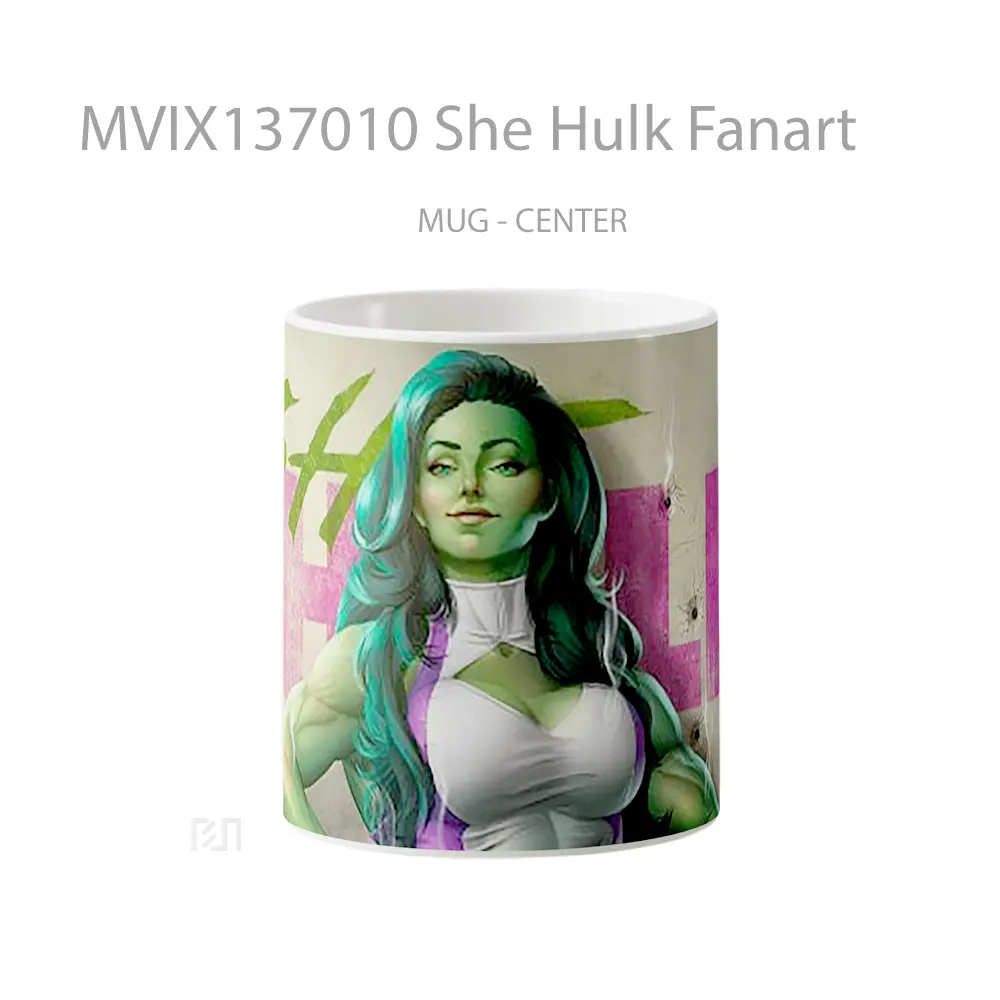 Mug She Hulk Fanart Gelas Superhero