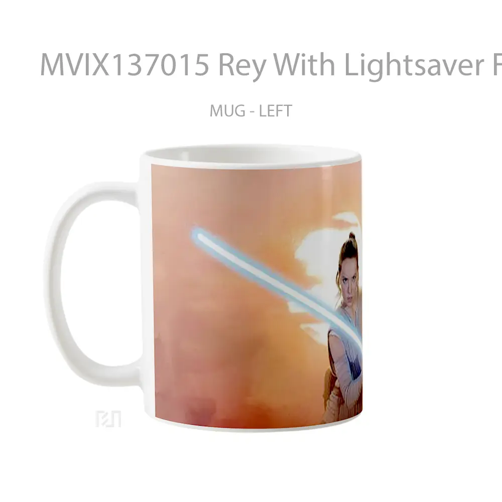 Mug Rey With Lightsaver From Star Wars The Rise Of The Skywalker Gelas Star Wars - All-side / Desain