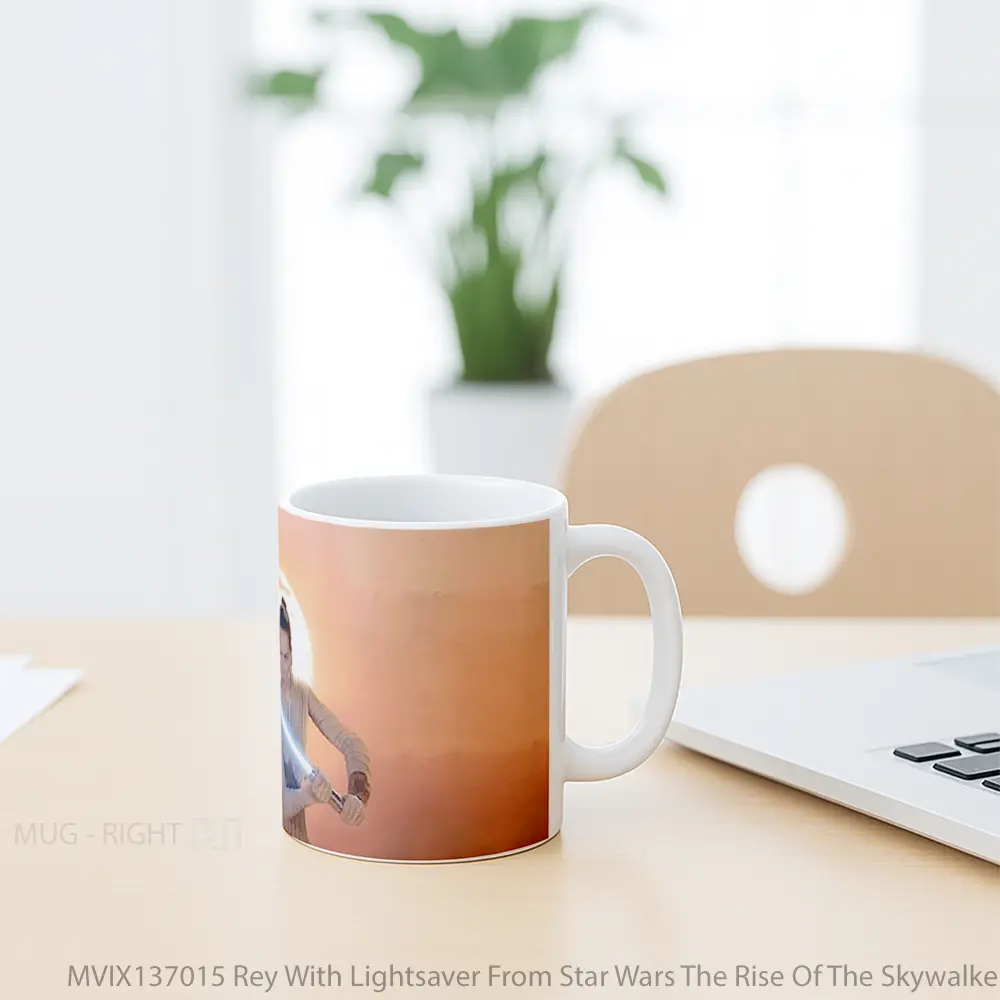 Mug Rey With Lightsaver From Star Wars The Rise Of The Skywalker Gelas Star Wars - All-side / Desain