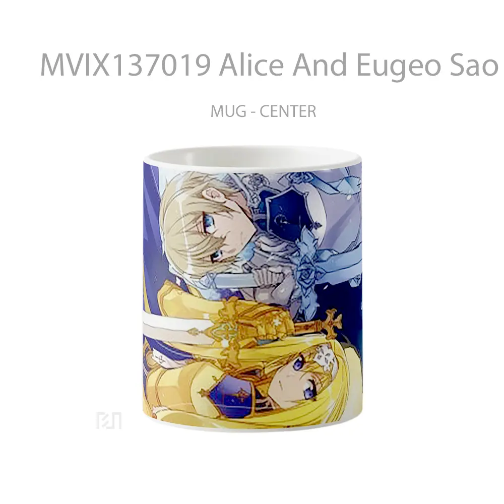 Mug Alice And Eugeo Sao De Alicization Gelas Keramik Unik
