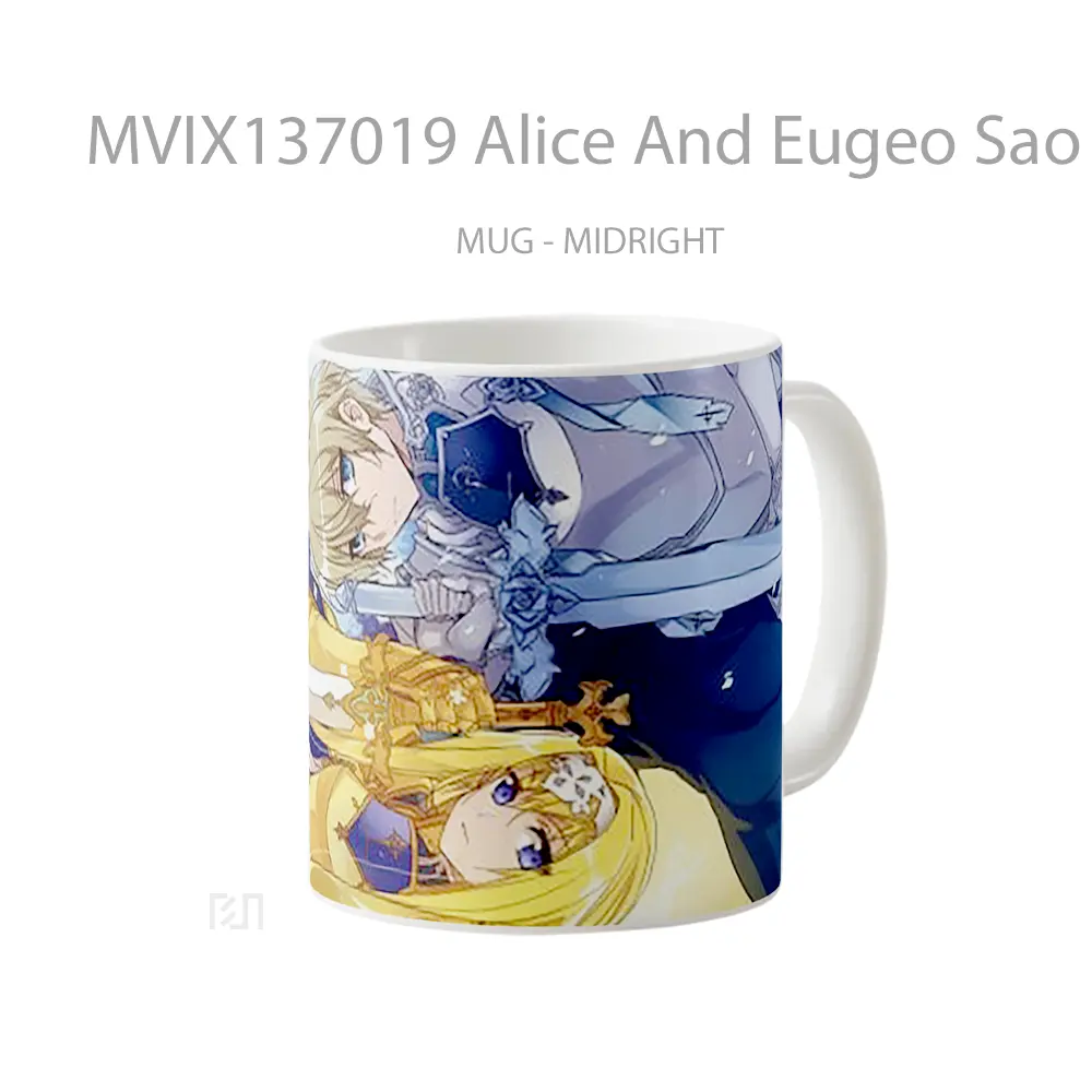 Mug Alice And Eugeo Sao De Alicization Gelas Keramik Unik - All-side / Desain