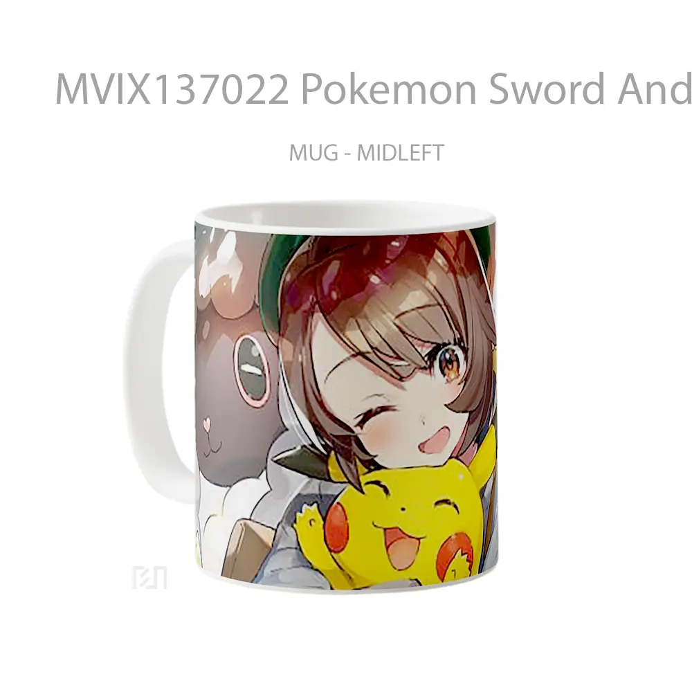 Mug Pokemon Sword And Shield Cangkir Anime - All-side / Desain