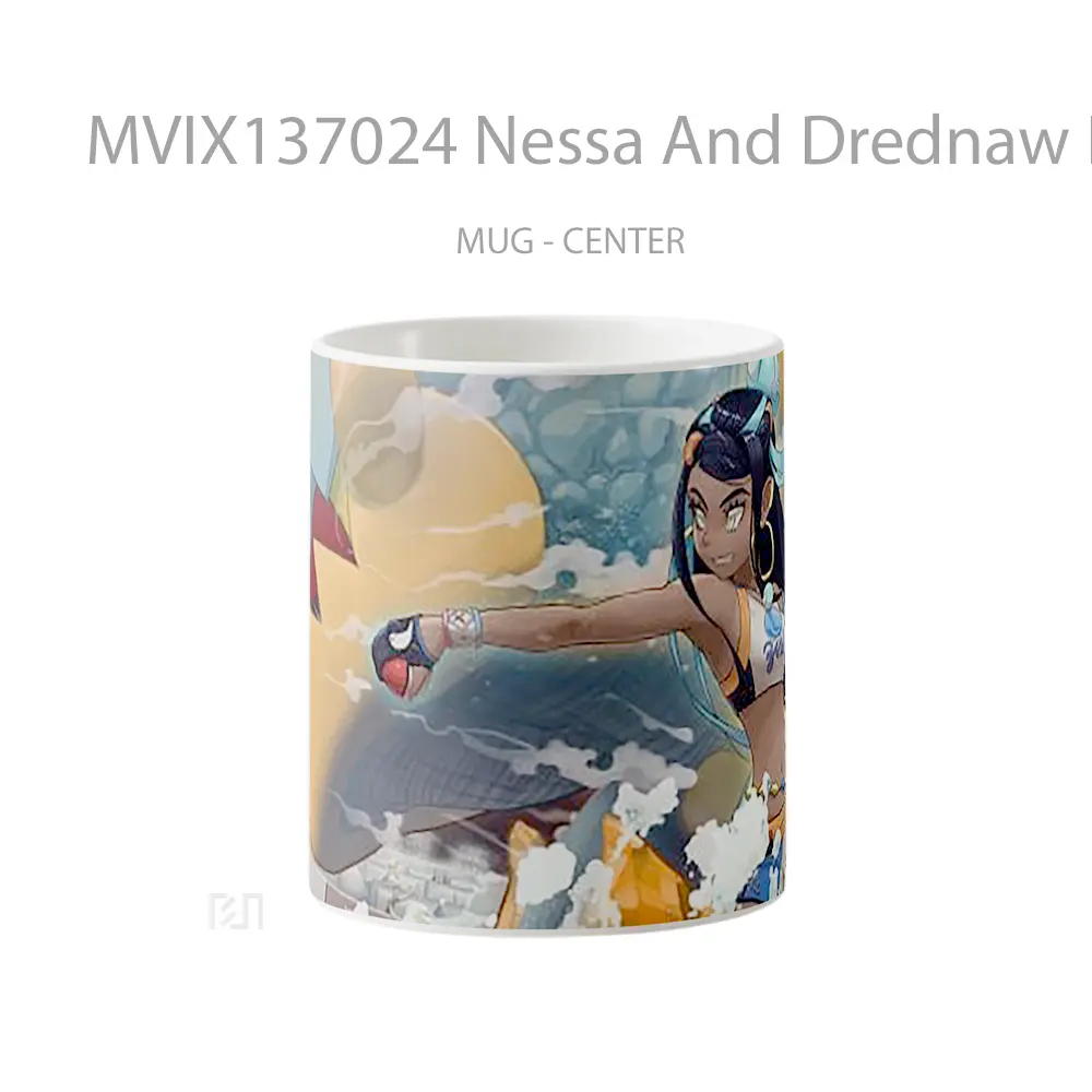 Mug Nessa And Drednaw From Pokemon Sword And Shield Cangkir Anime