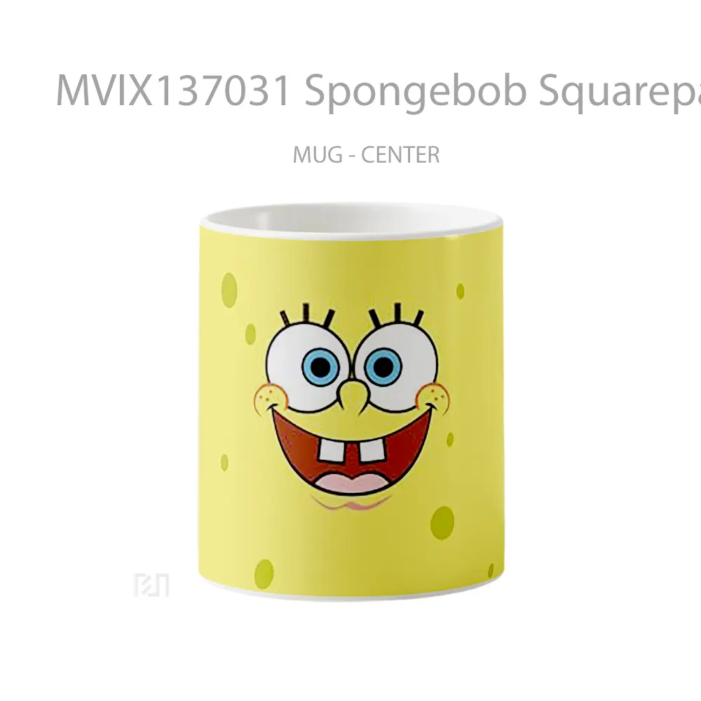 Mug Spongebob Squarepants Minimalist Gelas Seni Modern