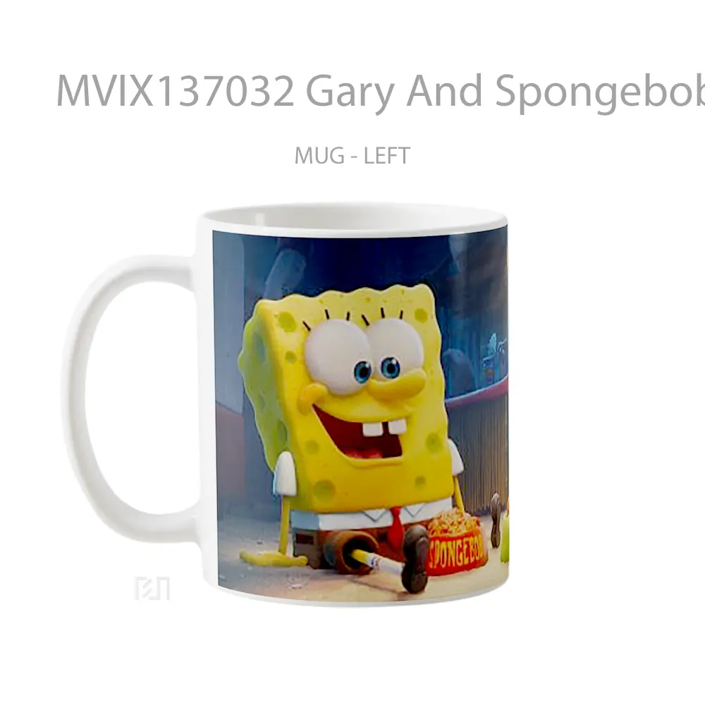 Mug Gary And Spongebob In Sponge On The Run V1 Gelas Kartun - All-side / Desain