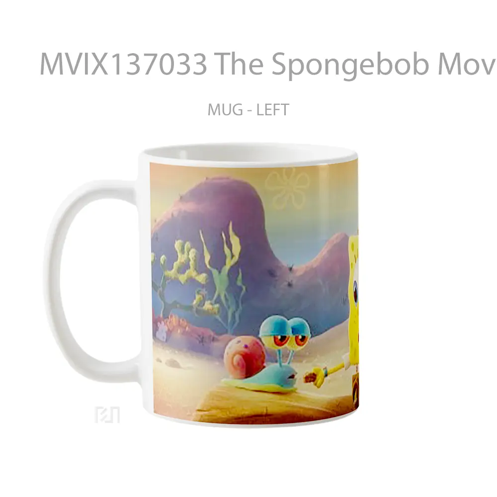 Mug The Spongebob Movie Sponge On The Run Gelas Kartun - All-side / Desain