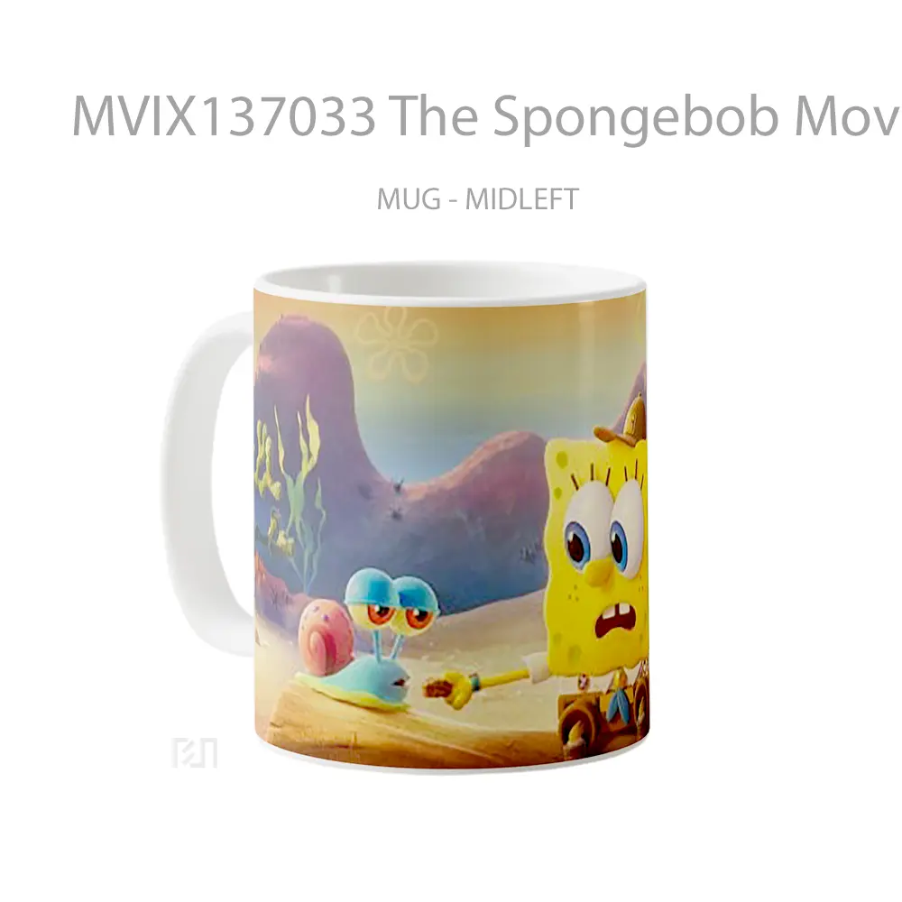 Mug The Spongebob Movie Sponge On The Run Gelas Kartun - All-side / Desain