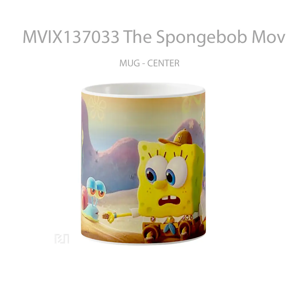 Mug The Spongebob Movie Sponge On The Run Gelas Kartun