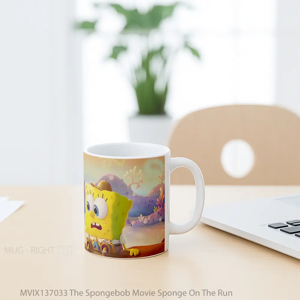 Mug The Spongebob Movie Sponge On The Run Gelas Kartun - All-side / Desain