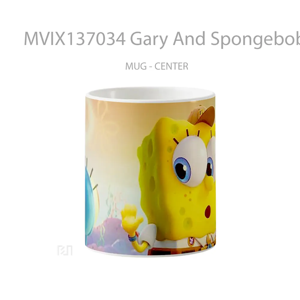 Mug Gary And Spongebob In Sponge On The Run V2 Gelas Kartun