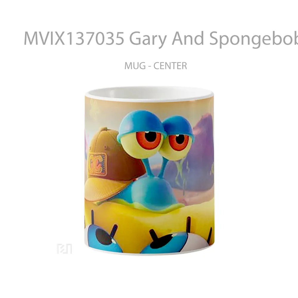 Mug Gary And Spongebob In Sponge On The Run V3 Gelas Kartun