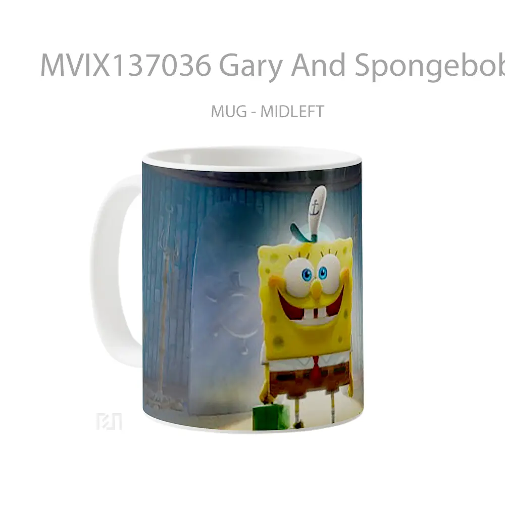 Mug Gary And Spongebob In Sponge On The Run V4 Gelas Kartun - All-side / Desain
