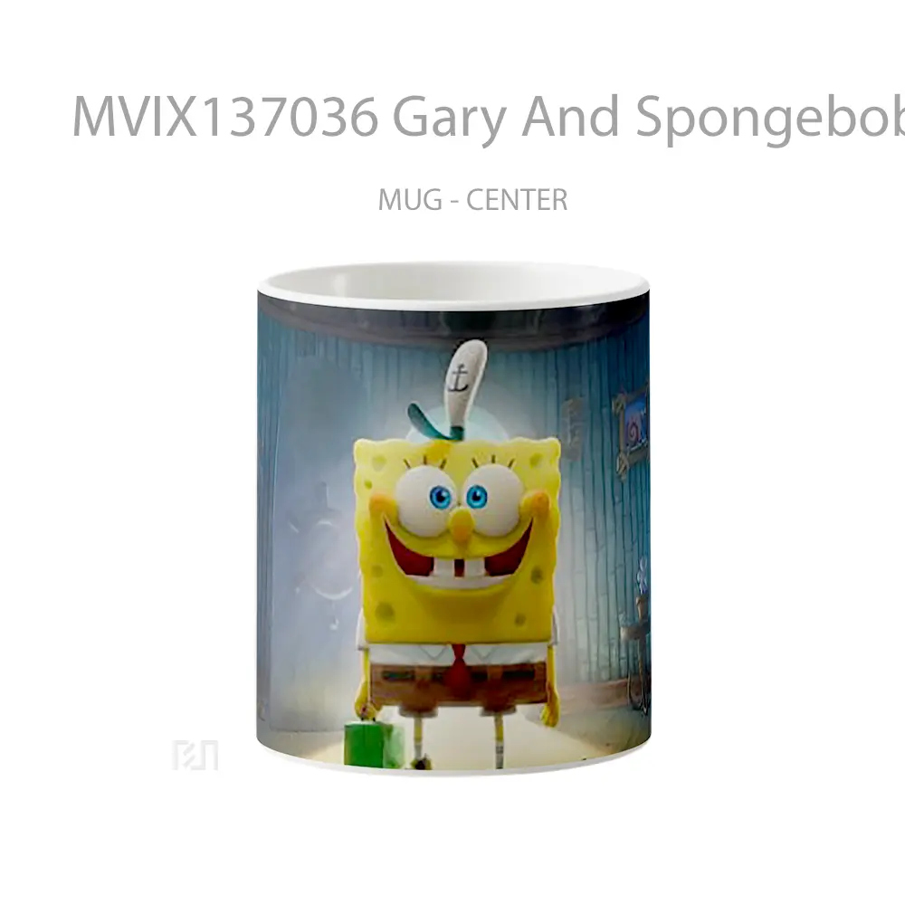 Mug Gary And Spongebob In Sponge On The Run V4 Gelas Kartun