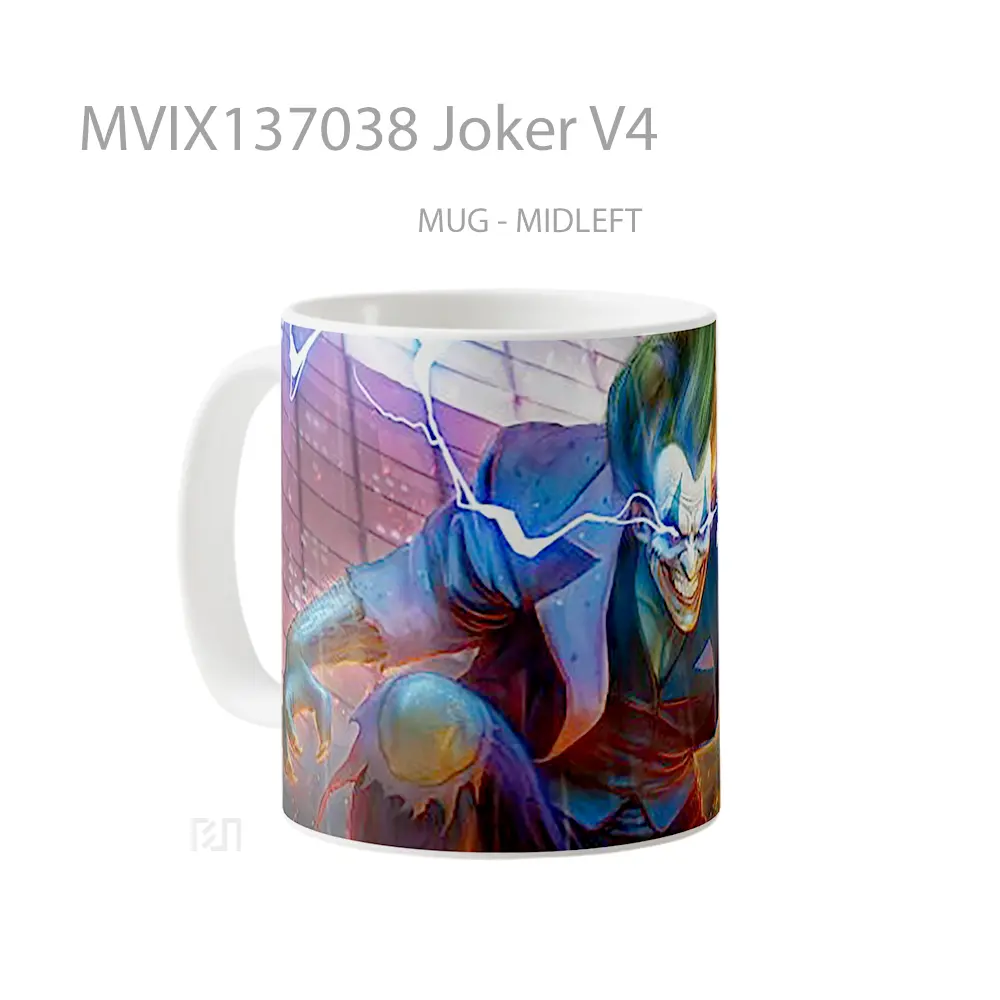 Mug Joker V4 Gelas Superhero - All-side / Desain