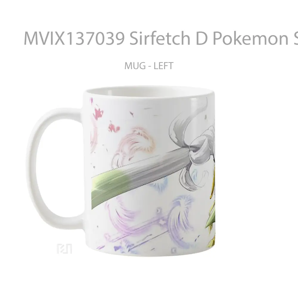 Mug Sirfetch D Pokemon Sword And Shield Cangkir Anime - All-side / Desain