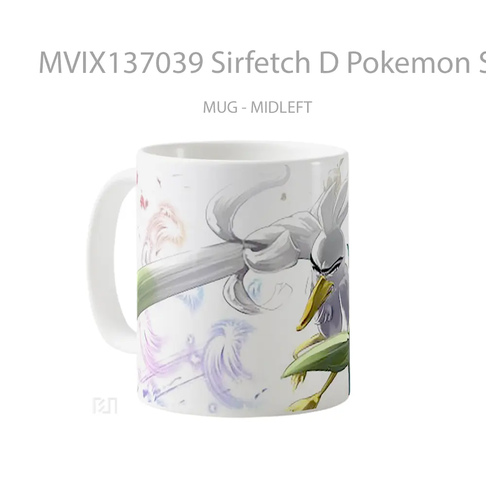 Mug Sirfetch D Pokemon Sword And Shield Cangkir Anime - All-side / Desain