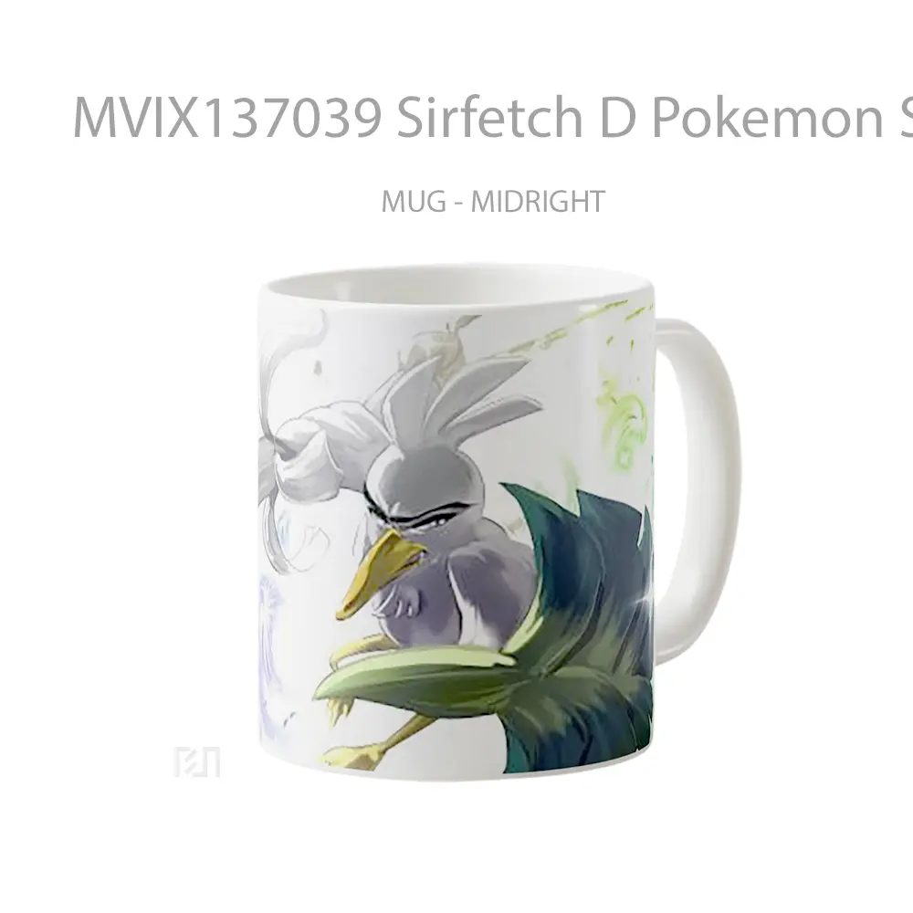 Mug Sirfetch D Pokemon Sword And Shield Cangkir Anime - All-side / Desain
