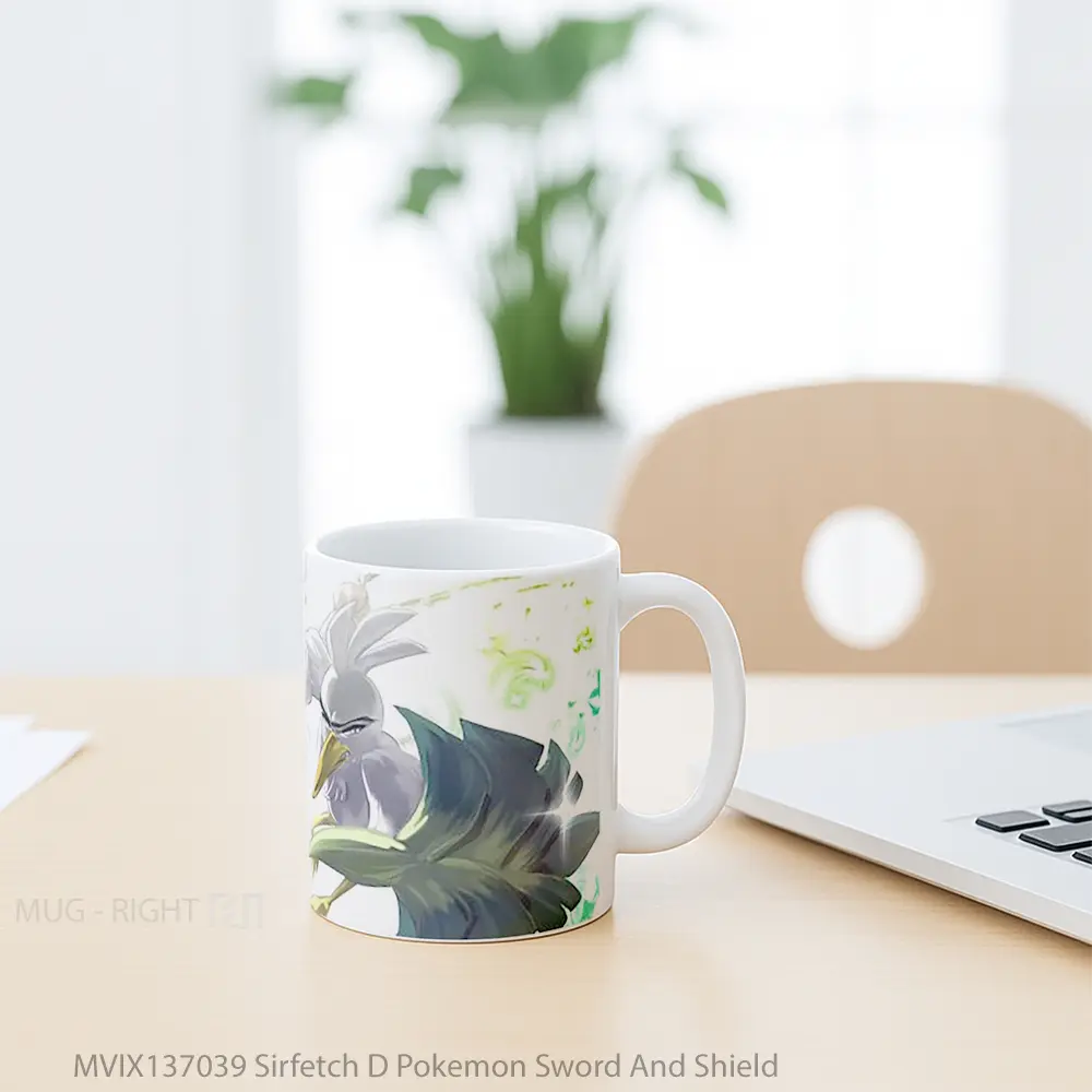 Mug Sirfetch D Pokemon Sword And Shield Cangkir Anime - All-side / Desain