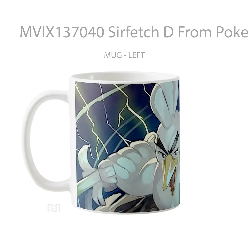Mug Sirfetch D From Pokemon Sword And Shield Cangkir Anime - All-side / Desain