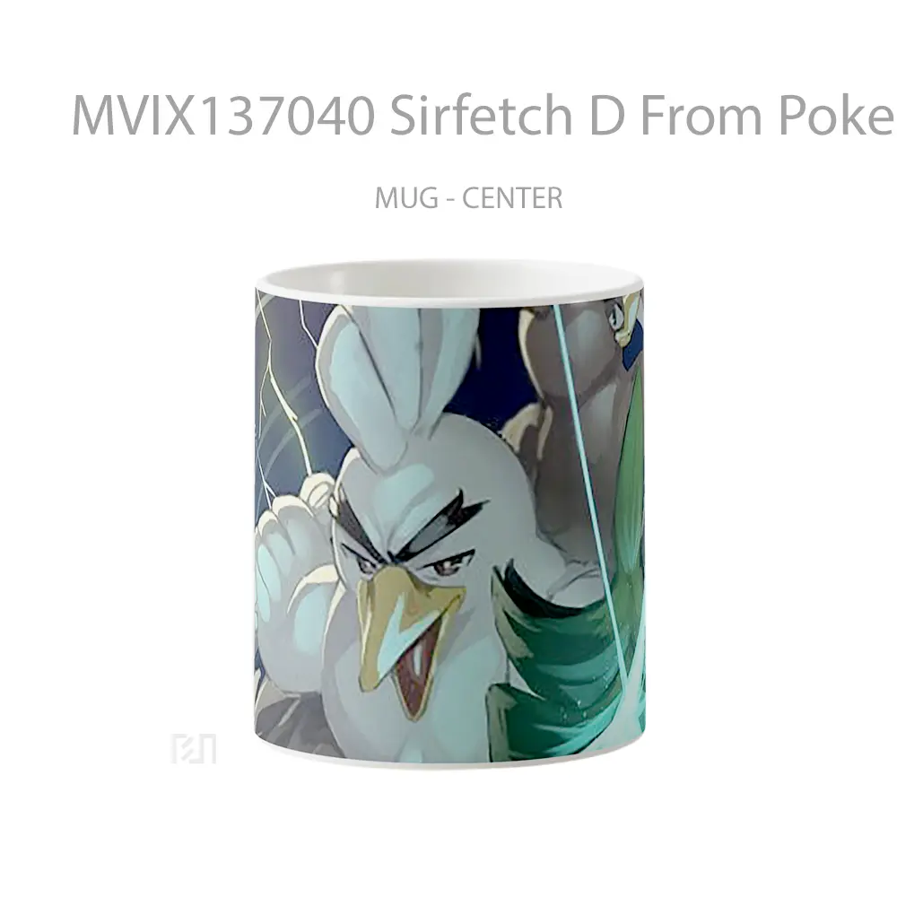 Mug Sirfetch D From Pokemon Sword And Shield Cangkir Anime