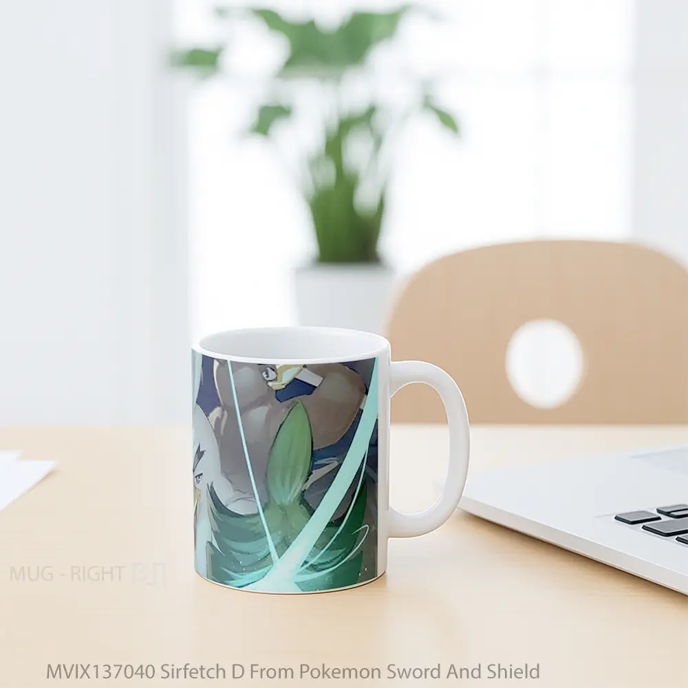 Mug Sirfetch D From Pokemon Sword And Shield Cangkir Anime - All-side / Desain