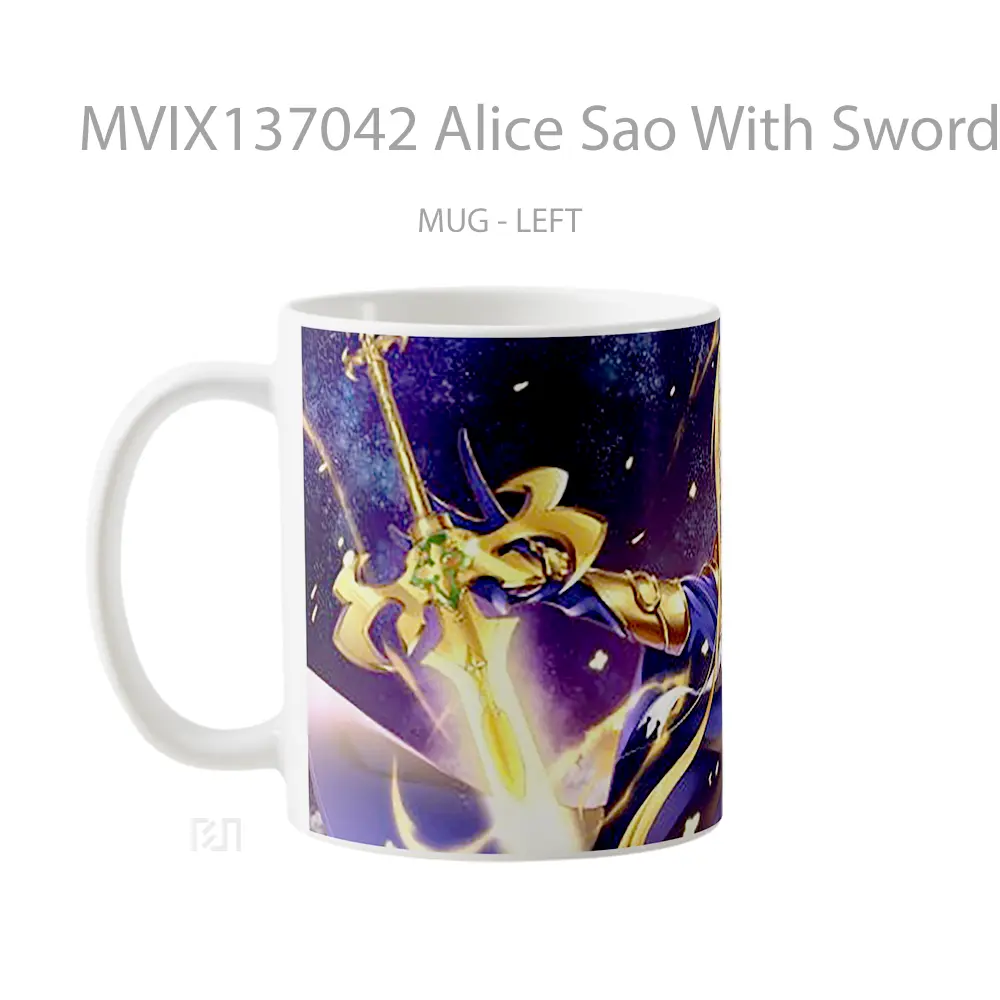 Mug Alice Sao With Sword From Alicization Gelas Keramik Unik - All-side / Desain